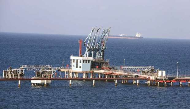 A general view of the Hariga oil seaport in the city of Tobruk, Libya (file). Although Libya holds Africau2019s largest crude reserves, its production has plummeted to about 110,000 barrels a day, from 1.2mn last year.