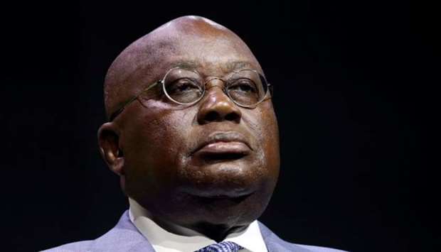 President Nana Akufo-Addo began his quarantine on Saturday and will be working from the presidential villa in Accra