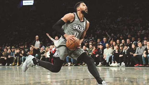 Garrett Temple of the Brooklyn Nets in action against the Atlanta Hawks during a regular NBA game at Barclays Center in New York City on December 21, 2019. (TNS)
