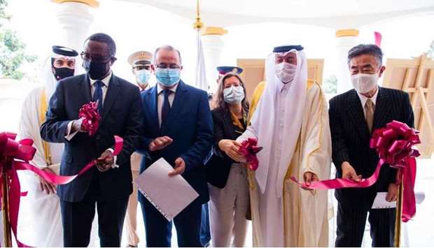 Officials during the inauguration.