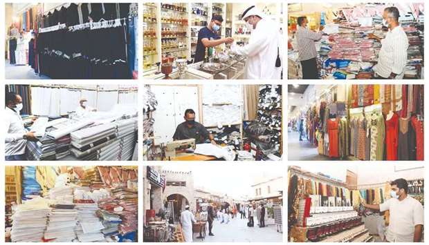 Perfume, textile, and tailoring shops at the souq are witnessing a steady flow of people. Photos by: Shaji Kayamkulam