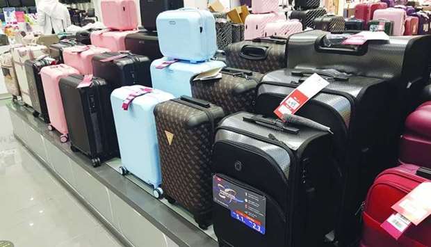 Luggage on display at a travel shop. PICTURE: Joey Aguilar