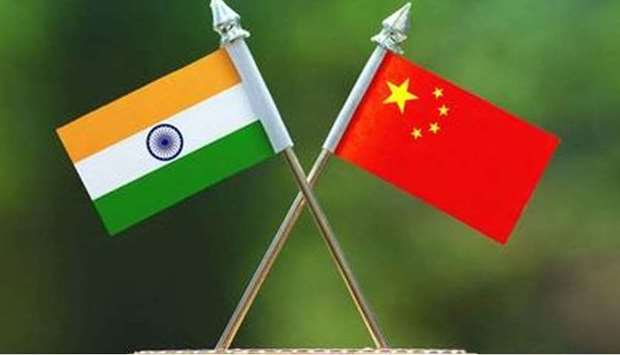 (Representative photo) Flags of India and China.