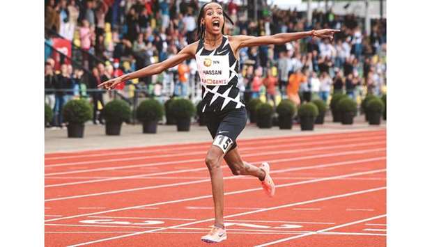 Sifan Hassan won gold in the 1,500 metres and 10,000 metres at the 2019 world championships in Doha.