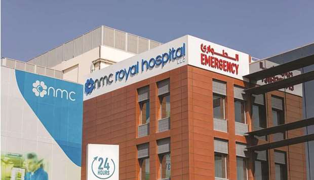 An emergency department sign sits on display outside the NMC Royal Hospital, operated by NMC Health, in Dubai (file).