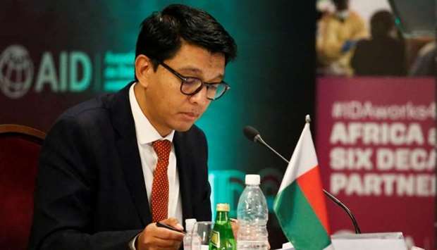 Madagascar's President Andry Rajoelina attends a meeting to discuss the 20th replenishment of the World Bank's International Development Association, in Abidjan, Ivory Coast July 15. REUTERS