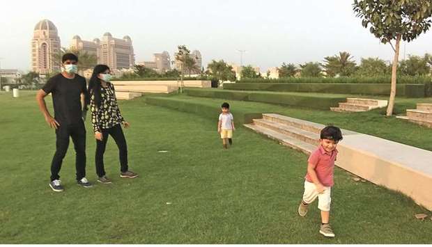 The 5/6 Park in Dohau2019s Onaiza area is a favourite recreation spot for families, and saw a good number of visitors during the Eid holidays. PICTURES: Shaji Kayamkulam