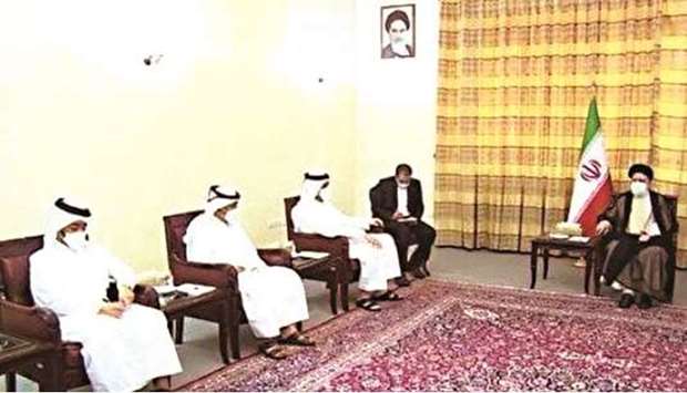 During the meeting, they reviewed bilateral relations and ways to develop them. HE Sheikh Mohamed congratulated Raisi on his election victory, and wished him success.