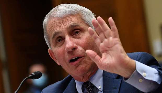 (File photo) Dr Anthony Fauci, ??head of the National Institute of Allergy and Infectious Diseases and chief medical adviser to Biden