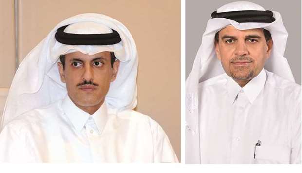 QIIB chairman and managing director Sheikh Dr Khalid bin Thani bin Abdullah al-Thani (left), and CEO Dr Abdulbasit Ahmed al-Shaibei.