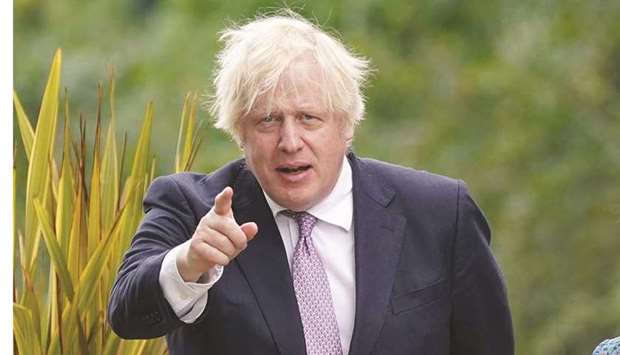 (File photo) UK Prime Minister Boris Johnson