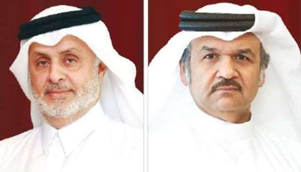 Turki bin Mohamed al-Khater, left, and Ibrahim Jassim al-Othman.