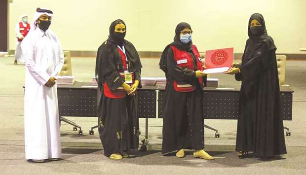 The volunteers were congratulated for accomplishing the work at QNCC successfully.