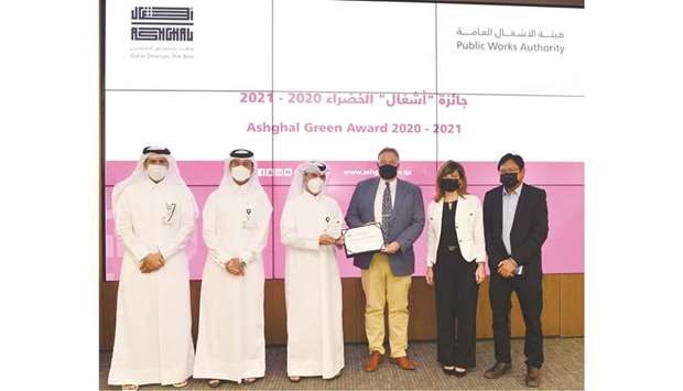 The Public Works Authority (Ashghal) Tuesday announced Green Award winners of 2020-2021.