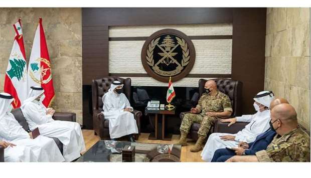 The meeting reviewed aspects of the bilateral co-operation. HE Sheikh Mohamed affirmed Qatar's support to Lebanon and its brotherly people to overcome the current crisis.