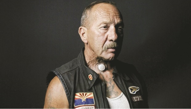 In this file photo taken on August 22, 2003, Sonny Barger, founder of the Oakland, California charter of the Hells Angels motorcycle club, attends a party in Quincy, Illinois. (AFP)