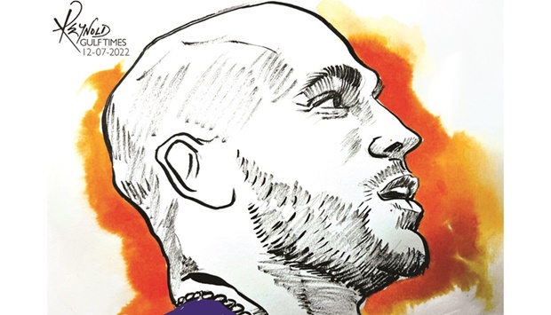 Olympic gold medallist Lamont Marcell Jacobs (Illustration by Reynold/Gulf Times)
