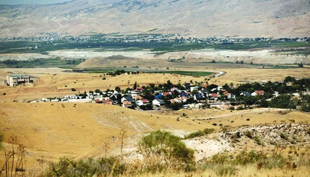A general view shows the Israeli settlement of Mechola in Jordan Valley in the Israeli-occupied West Bank