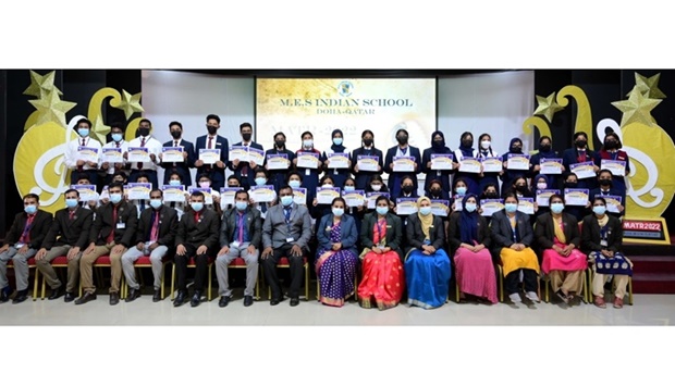 The winners with officials.