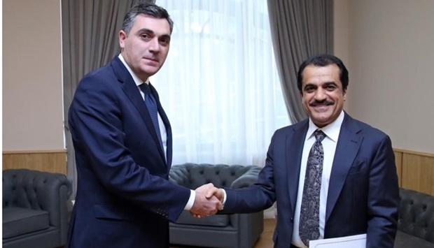 Minister of Foreign Affairs of Georgia meets Ambassador of the State of Qatar.
