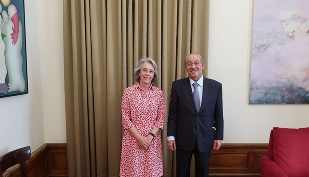 Qatar's ambassador in Lisbon Saad bin Ali al-Mohannadi handed over the message, during his meeting with the diplomatic adviser to the President of Portugal, Maria Amelia Paiva