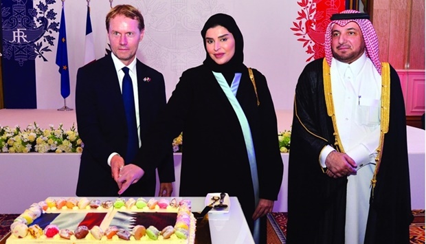 The event was attended by HE the Minister of Social Development and Family Maryam bint Ali bin Nasser al-Misnad, Ministry of Foreign Affairsu2019 Protocol chief ambassador Ibrahim Yousif Abdullah Fakhro, French ambassador to Qatar Jean-Baptiste Faivre,