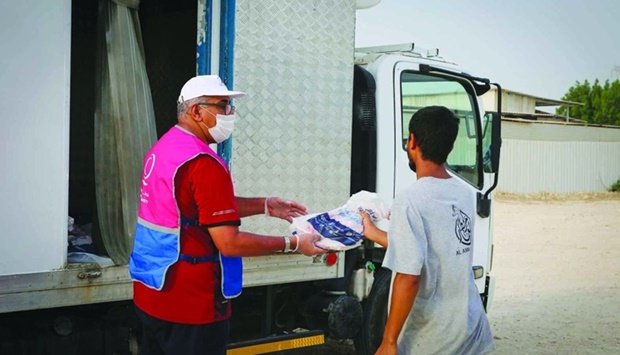 Udhiya were handed over to the beneficiary groups on the third and fourth days of Eid al-Adha and through vouchers that QC distributed before Eid