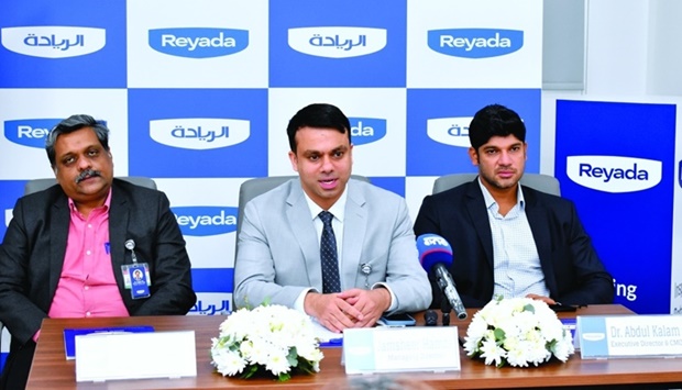 Reyada Medical Centre officals at the press conference Monday. PICTURES: Thajudheen.