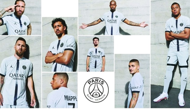 The PSG Jordan away jersey is available at PSG stores at Villaggio Mall and the HIA.