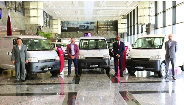 AAB officials launch the new Toyota Lite Ace in Qatar.