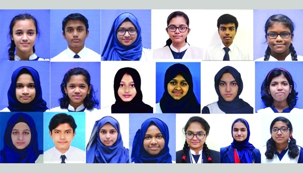 Left to Right: Row 1: Aakriti Thakur, Ishqullah H A Rahim, Tahaniah Mohamed, Micah Leya Mathew,  Kinsey A A Dharmaraj, Rajalekshmy S. Row 2:  Minhath K, Shinde Vedika Vilas, Shazia V P, Hawazin Fathima, Zenath M Haneef, Angel Elizabeth Joseph. Row 3: Hafsa Sultan, Hamdan Ahmed, Aisha M Akhtar, Nawfa M Ismail, Elna Shibu, Afiya Haroon, Sreya Hari