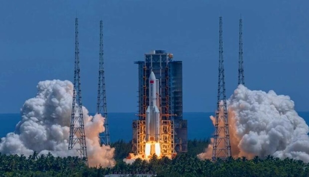 China launched the module using Long March 5B rocket. Photo: Global Times