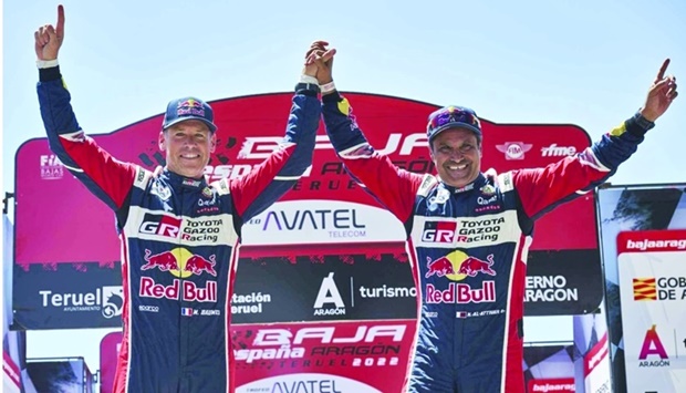 Al-Attiyah and French co-driver Mathieu Baumel won the opening two selective sections on Saturday in the latest specification Toyota Gazoo Racing Hilux and built up a lead that they were able to defend on the final stage on Sunday