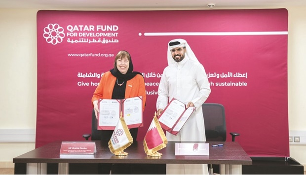 The agreement was signed by QFFD Director General HE Khalifa bin Jassim al-Kuwari, and Special Representative of the UN Secretary-General for Children and Armed Conflict Virginia Gamba