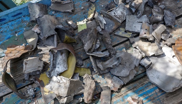 Fragments of US-made HIMARS rockets, according the Russian defence ministry, are shown after the shelling at a pre-trial detention center in the course of Ukraine-Russia conflict, in the settlement of Olenivka in the Donetsk Region. REUTERS