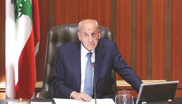 Lebanonu2019s Parliamentary Speaker Nabih Berri