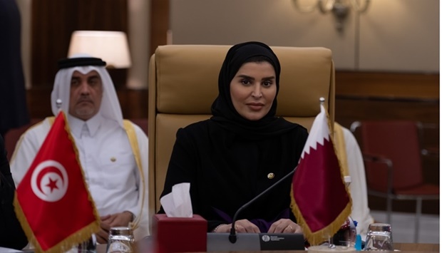 Qatar's delegation was headed by HE the Minister of Social Development and Family Maryam bint Ali bin Nasser al-Misnad