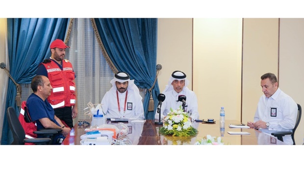  The Head of the Medical Unit of the Qatari Haj Mission Dr. Khalid Abdul Hadi clarified that HT Rescue Jacket is a new idea that was innovated and developed by the Medical Committee of the Qatar Red Crescent Society.