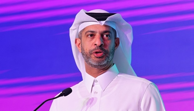 Nasser al-Khater speaks during the workshop