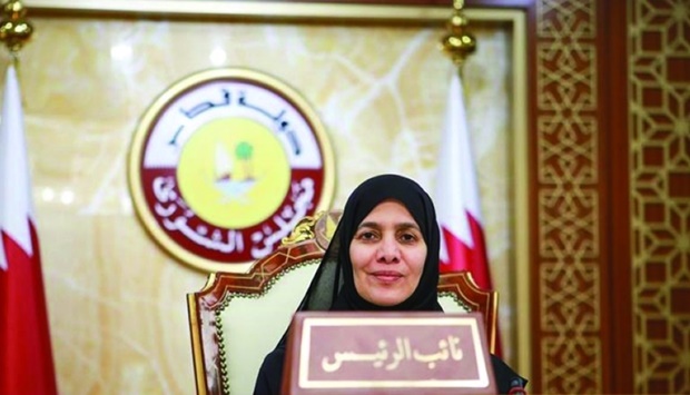 HE the Deputy Speaker of Shura Council Dr Hamda bint Hassan al-Sulaiti