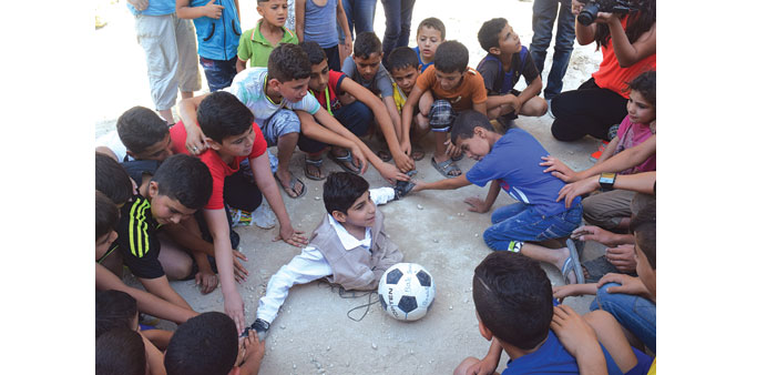  The new community sports centre will benefit 5,000 local children living in the Nahr El Bared camp.