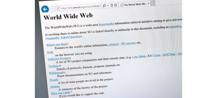 20 years on, world’s first webpage to be reborn - Gulf Times