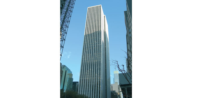 The 50-storey GM Building is reported to be the most expensive US office building.