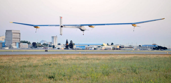 Solar Impulse, the first aircraft that can fly day and night fuelled entirely by energy from the sun.