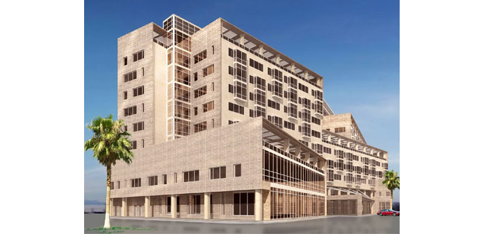 A rendering of the Westin Doha Hotel & Spa in Qatar.