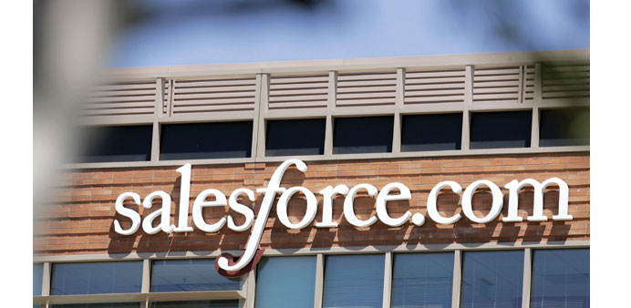 Salesforce is working with financial advisers to help field takeover offers, after a more recent overture by a potential acquirer, people with knowled