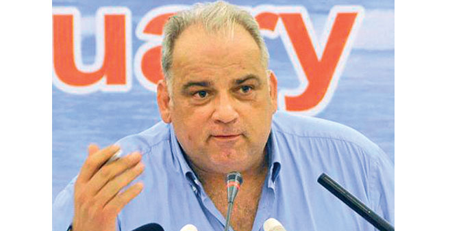 International wrestling president Nenad Lalovic.