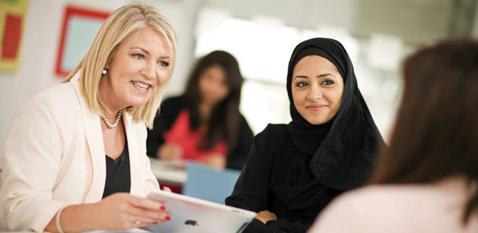 A learning session at the British Council Qatar.