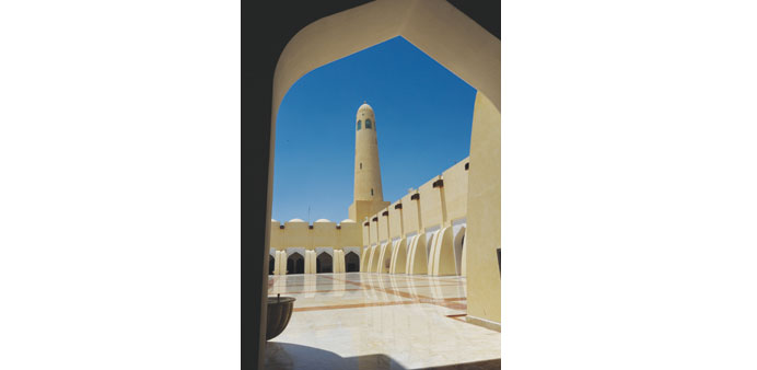 A view of Sheikh Muhammad Ibn Abdul Wahhab Mosque in Doha. PICTURE: Noushad Thekkayil