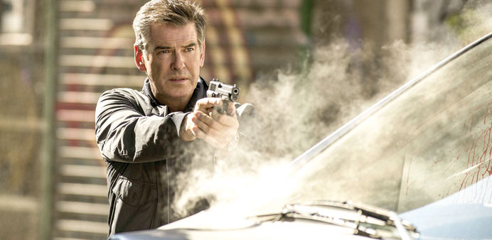 FIRE AND BRIMSTONE: Pierce Brosnan in action in The November Man.